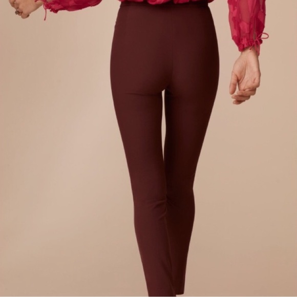 Wilfred Le Fou Laure Pant Maroon Color “Truffle” High Rise Work Business Pant 6 - Picture 3 of 11